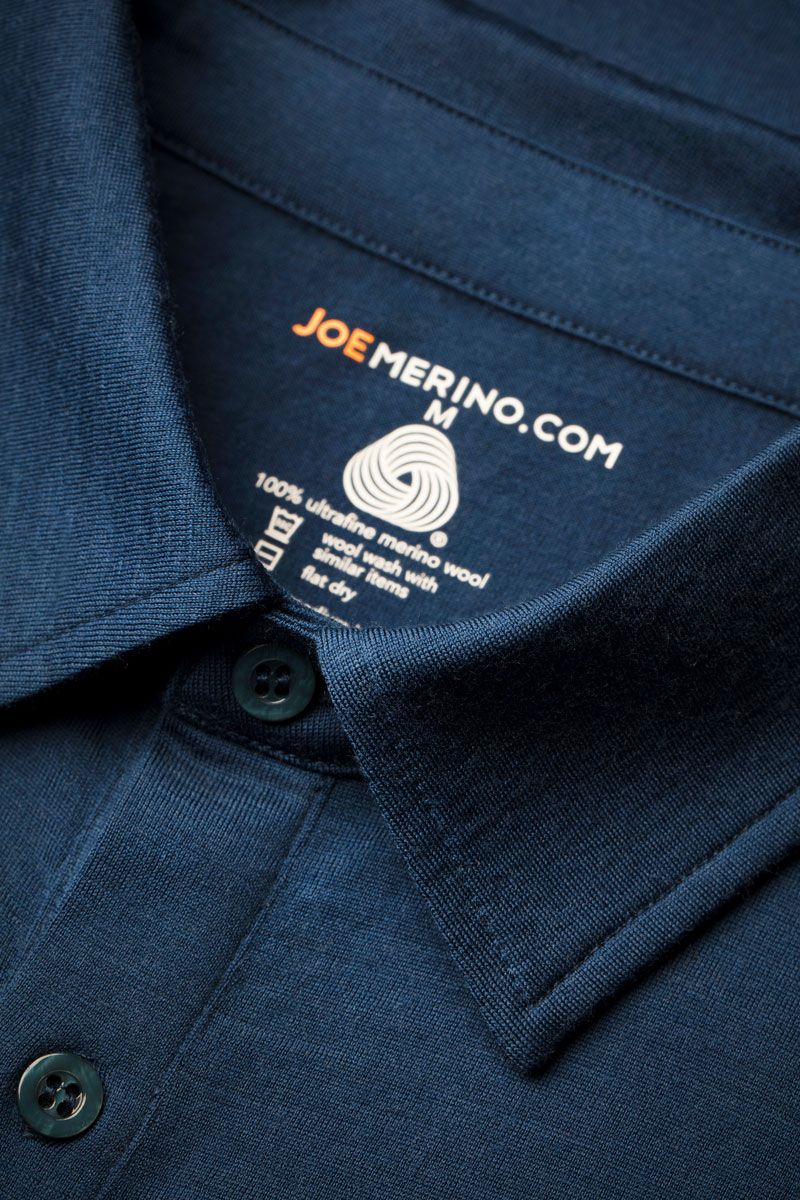 Shirt Polo Short Sleeve Extra Long Bright Blue