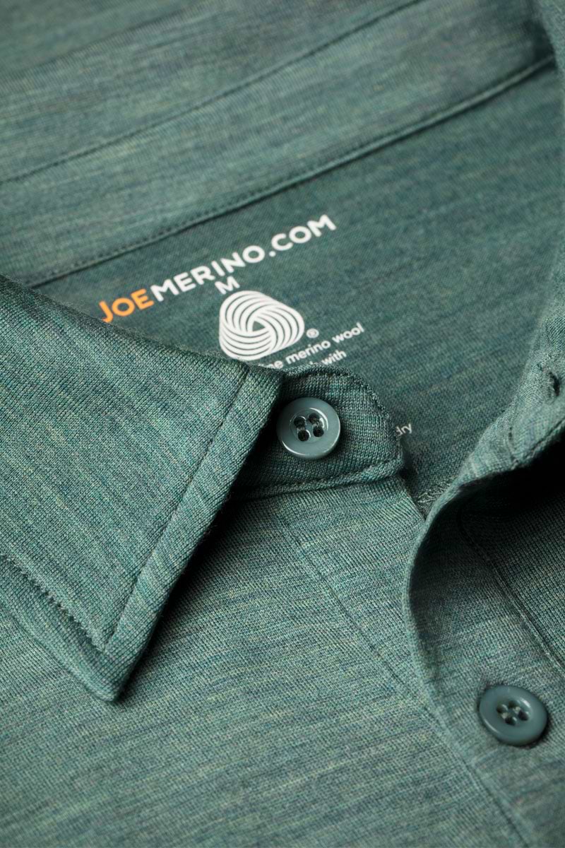Shirt Polo Long Sleeve Cloud Forest