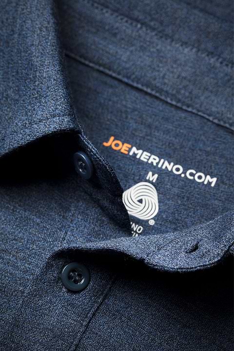 Joe Shirt Button Up Coastal Blue - Base Image