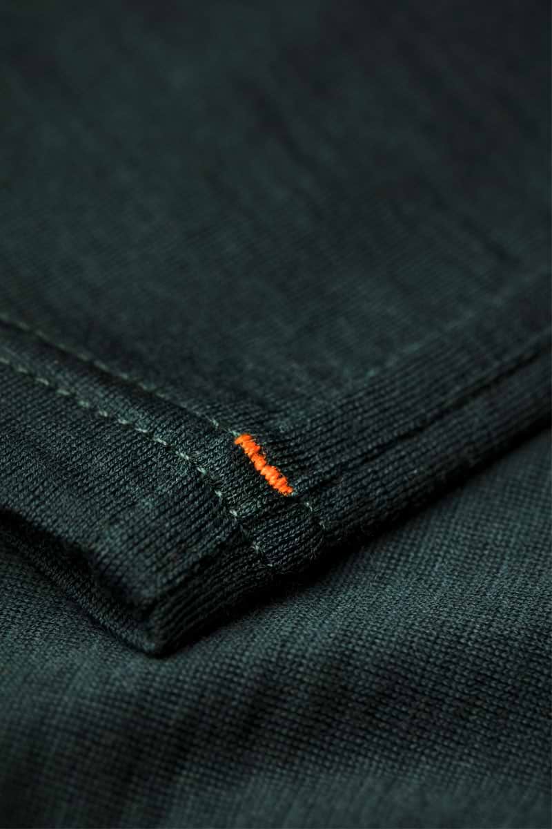 Shirt Polo Short Sleeve Extra Long Dark Green
