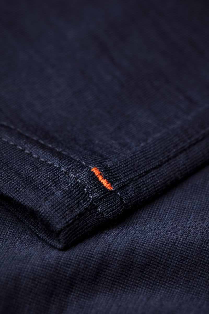 Shirt Polo Short Sleeve Extra Long Navy Blue