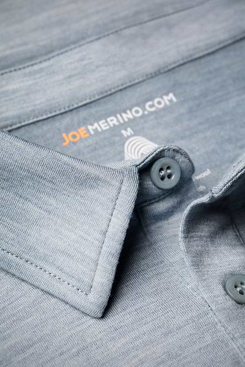 Joe Shirt Button Up Hazy Blue - Base Image