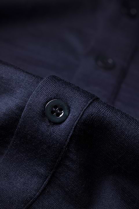 Joe Shirt Button Up Navy Blue - Base Image
