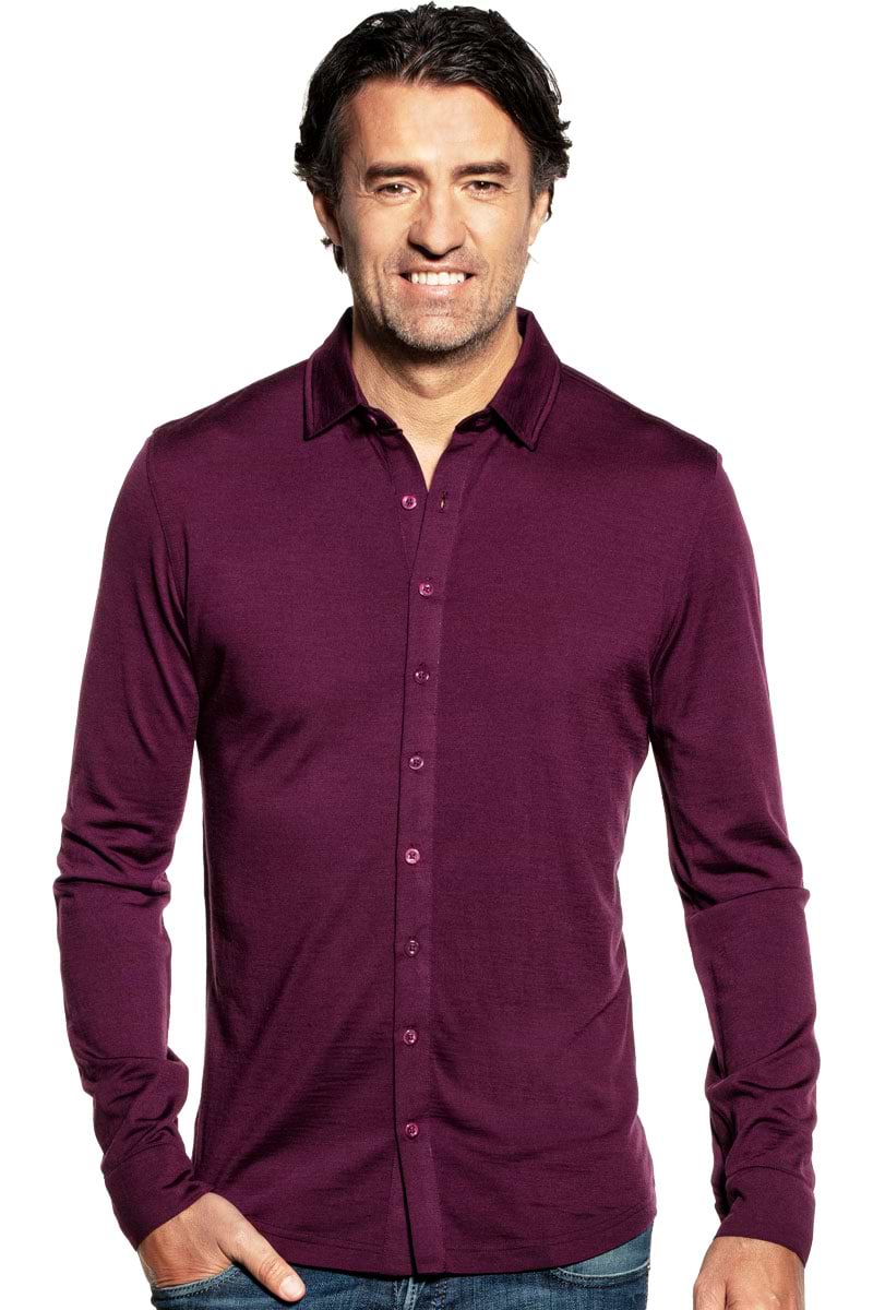 Joe Shirt Button Up Red Cabbage