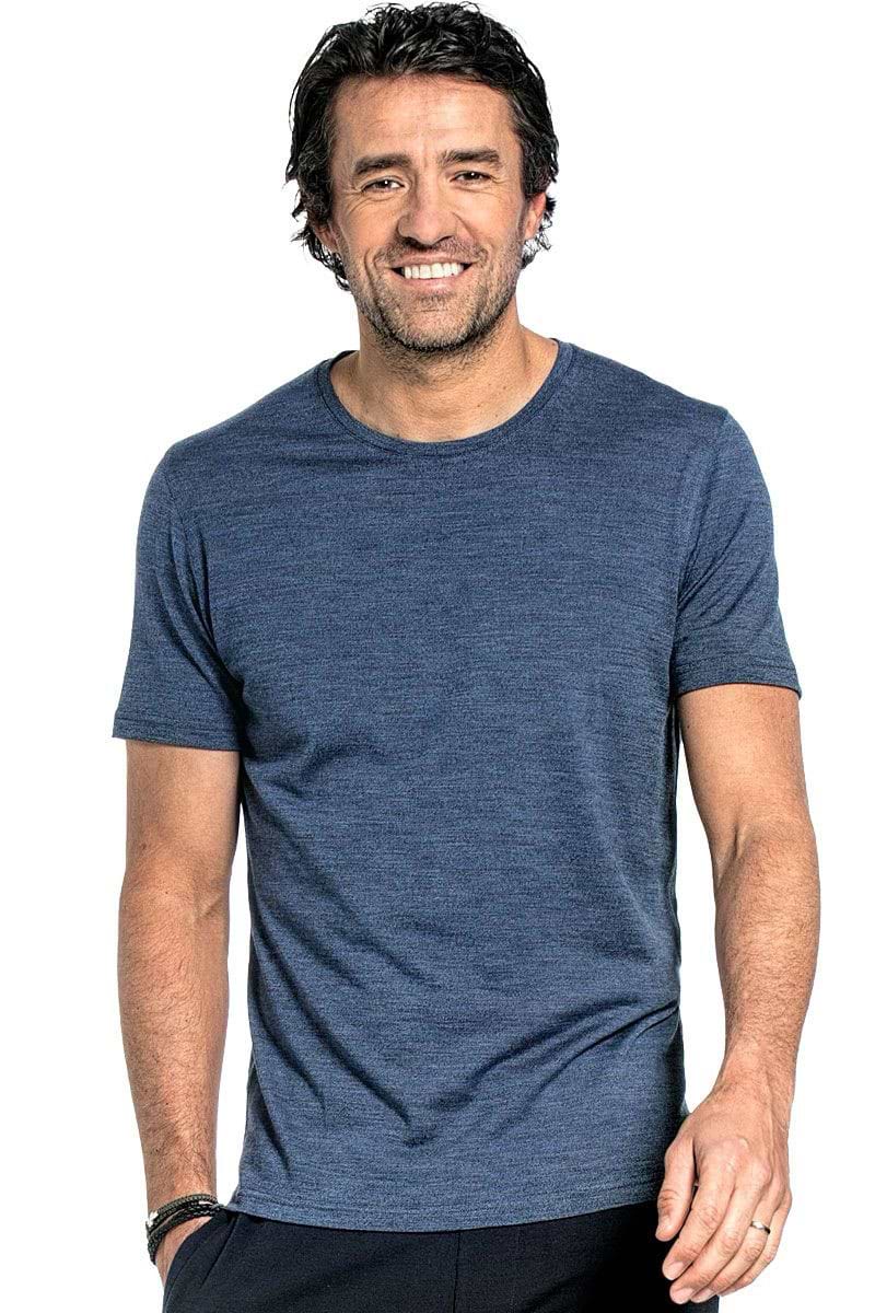 T-Shirt mit Rundhals für Herren in Blau