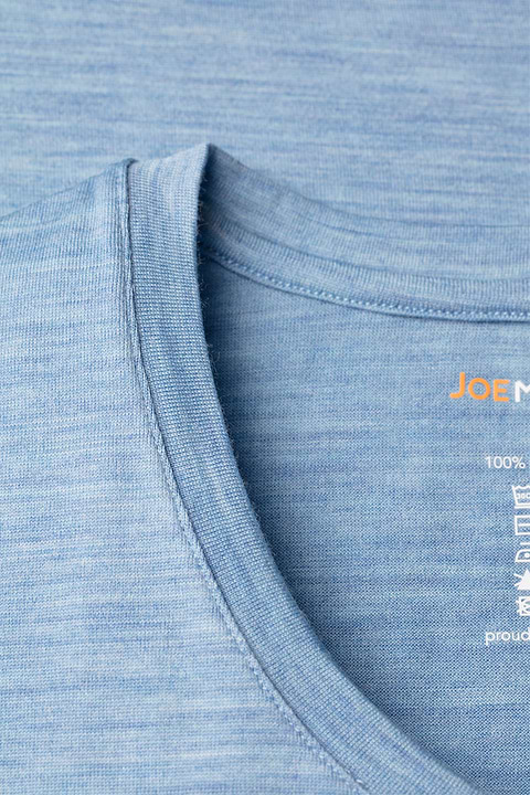 Joe Shirt V-neck Glacier Blue - Base Image