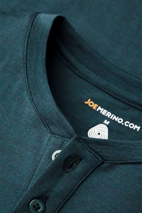 Shirt Henley Short Sleeve Proud Peacock - Base Image