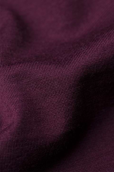 Shirt Henley Short Sleeve Red Cabbage - Base Image