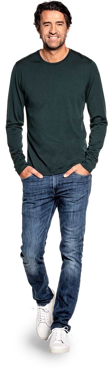 Shirt Long Sleeve Dark Green