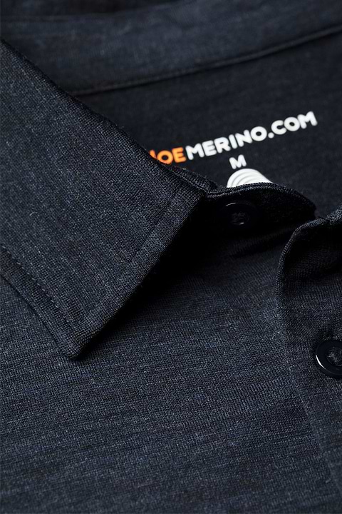 Shirt Polo Long Sleeve Blue Whale - Base Image