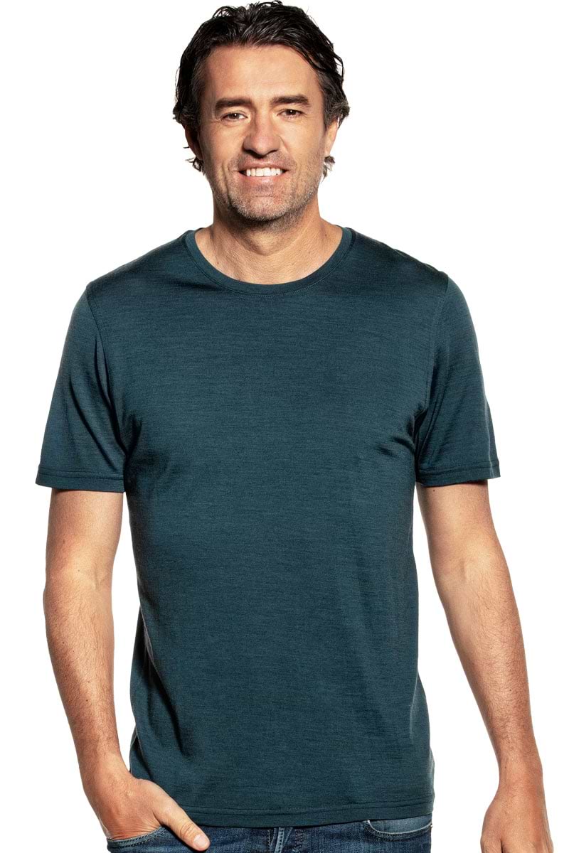 T-Shirt mit Rundhals Dunkelgrün