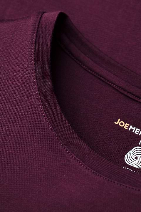 Joe Shirt Round Neck Red Cabbage - Base Image