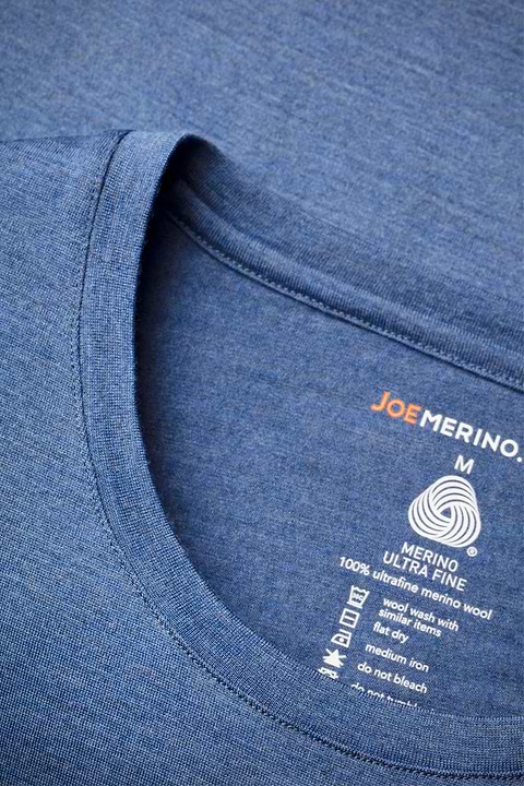 Joe Shirt Round Neck Yacht Blue - Base Image