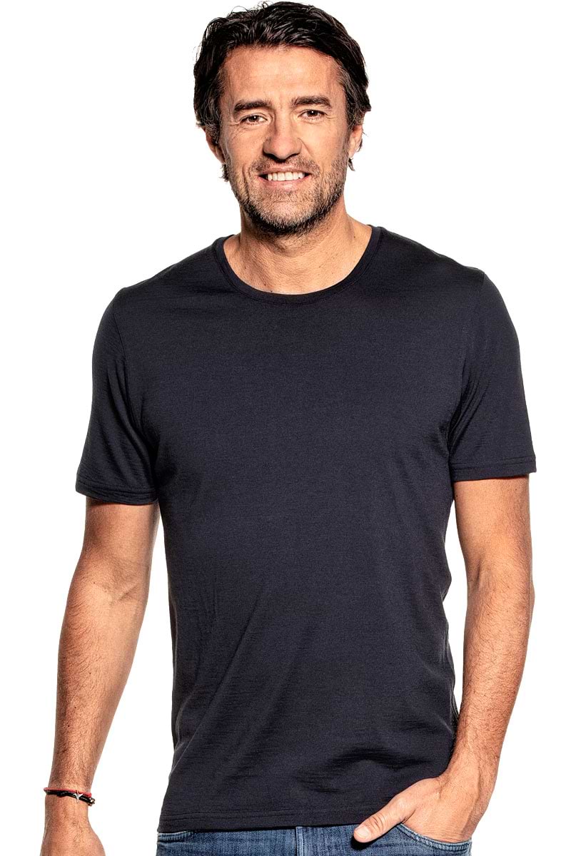 T-Shirt mit Rundhals für Herren in Dunkelblau