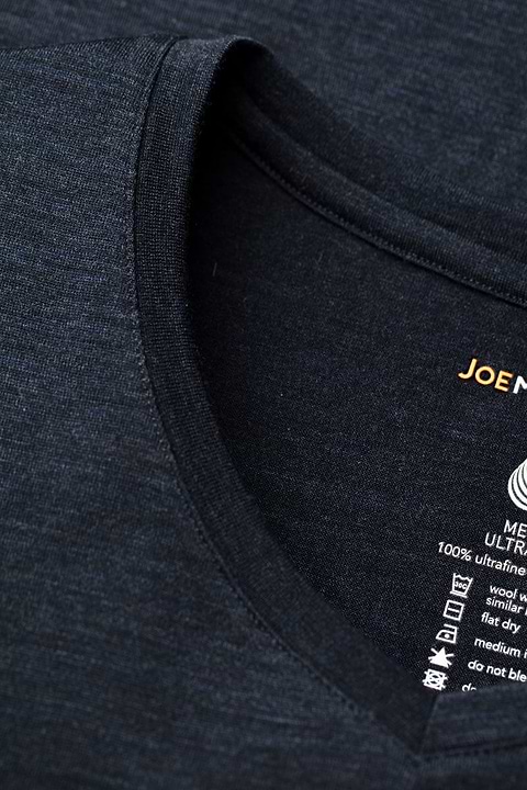 Joe Shirt V-neck Blue Whale - Base Image
