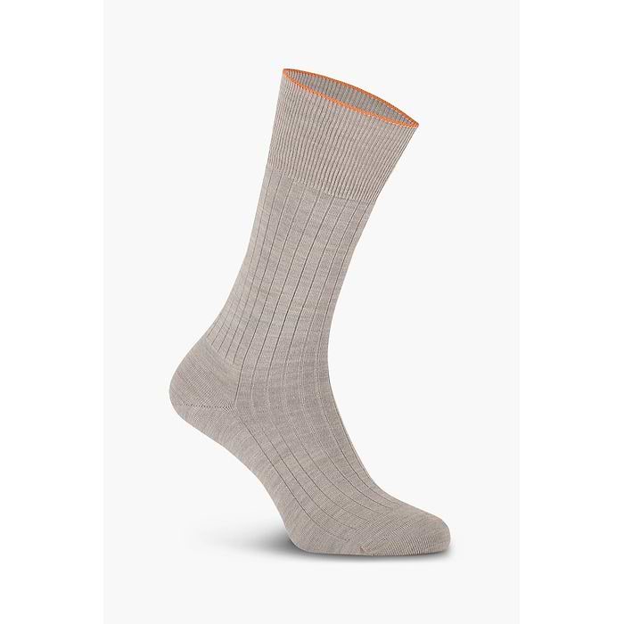 Joe Sock Rib Windsor Beige 3-Pack