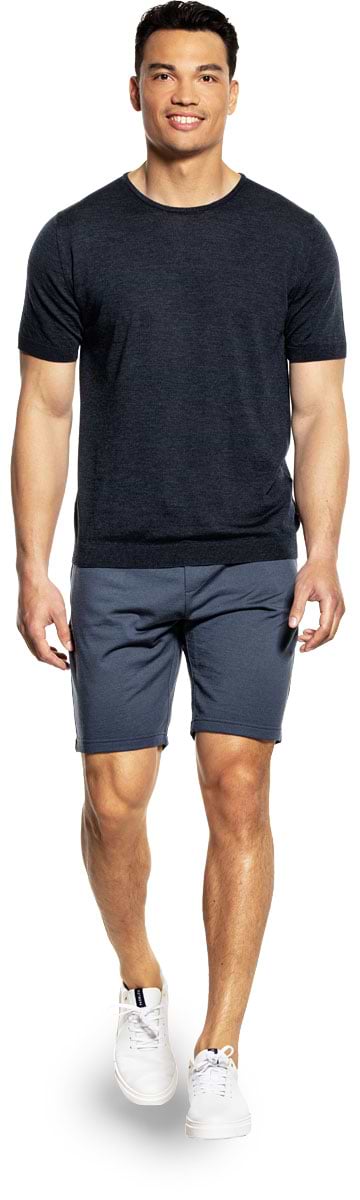 Joe Sweatshorts Extra Long Dark Steel