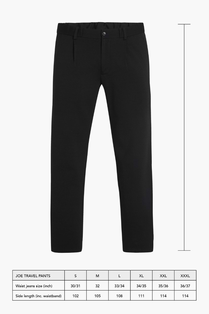 Travel Pants Deep Black