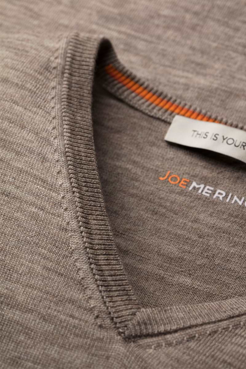 Joe V-neck Extra Long Undyed Cappuccino