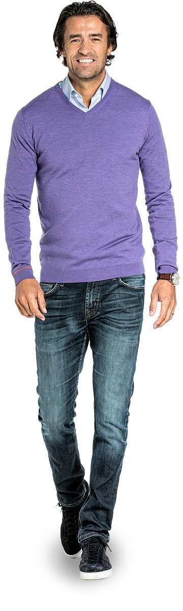 Joe V-neck Hyacinth Purple