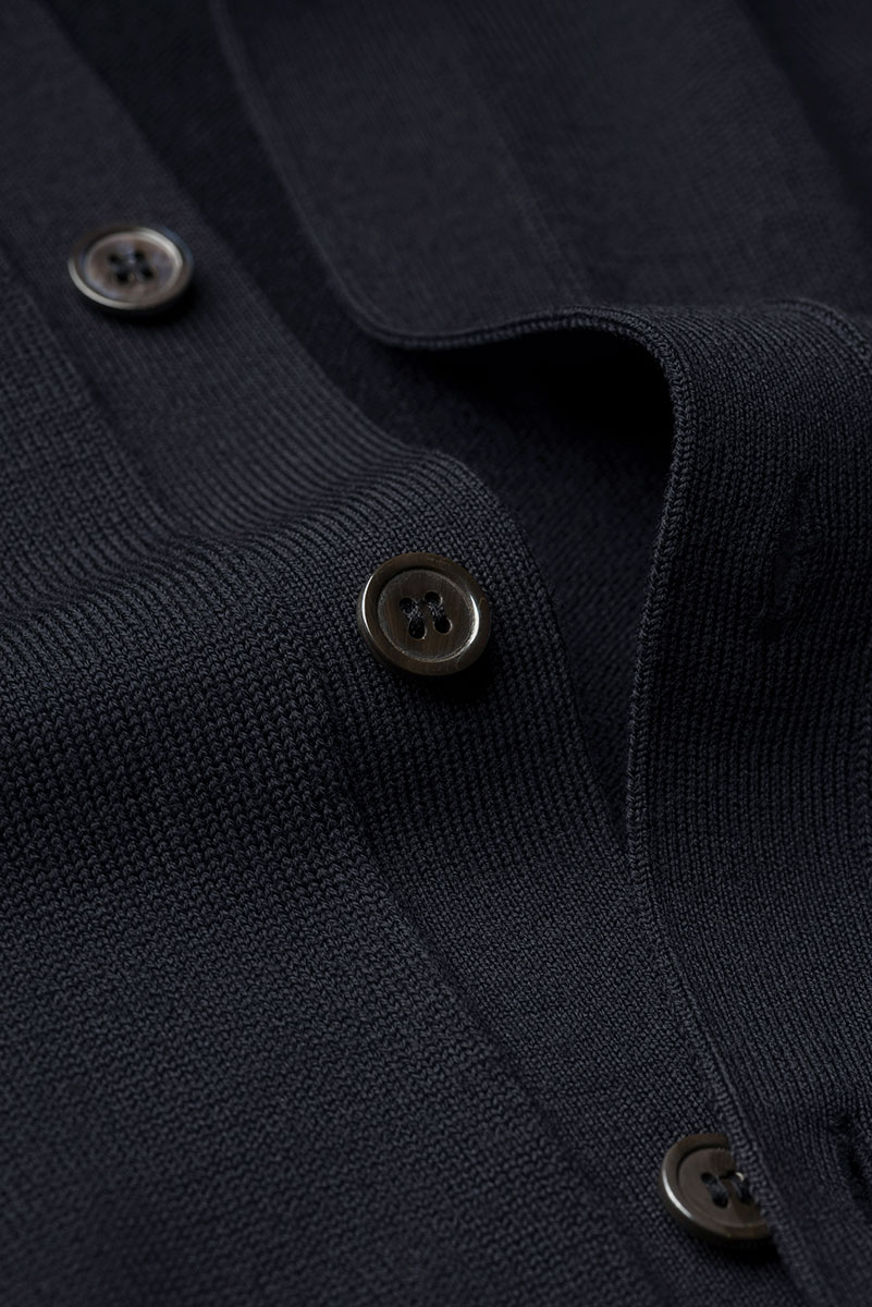 Vest Button Easy Fit Very Dark Navy