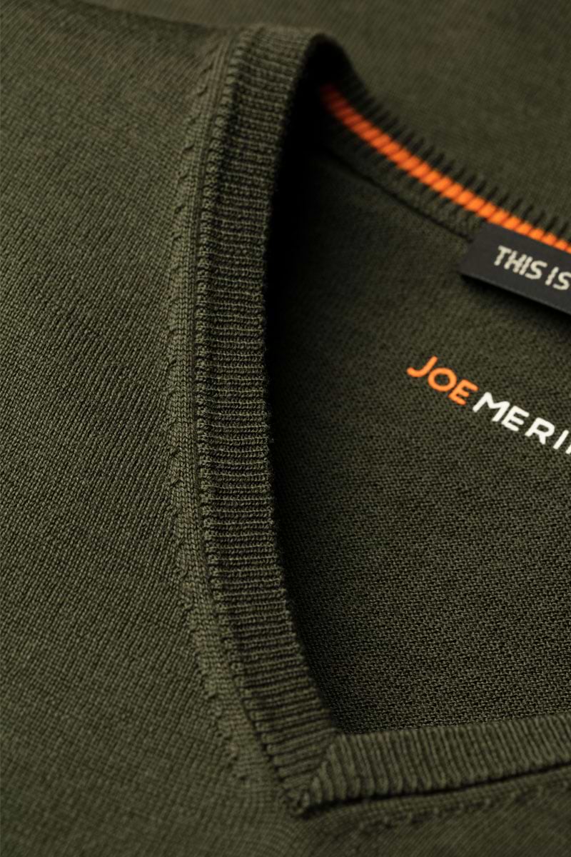 Joe V-Neck Classy Moss