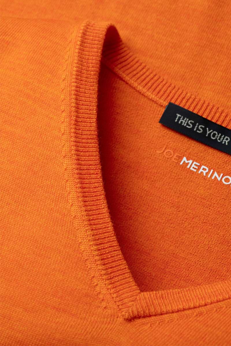 Joe V-neck Extra Long Dutch Orange
