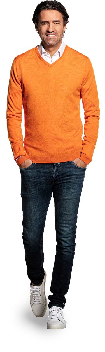 Joe V-neck Dutch Orange