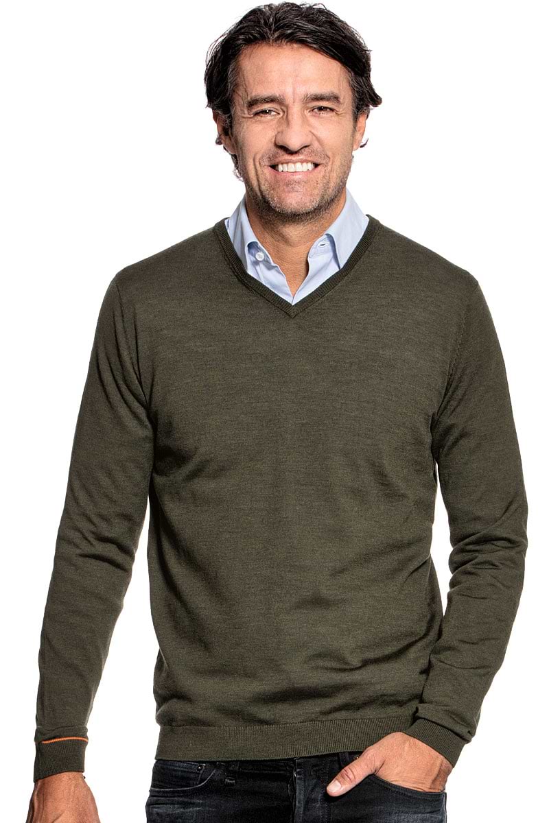 Joe V-neck Army Classic