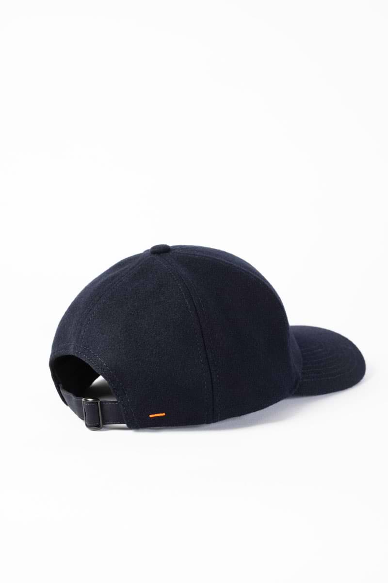 Wool Baseball Cap Navy Blue