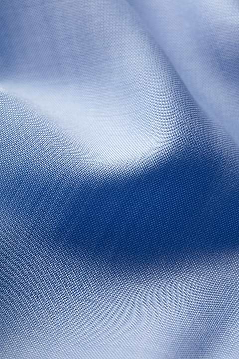 Joe Woven Shirt Extra Long Chambray Light Blue  - Base Image