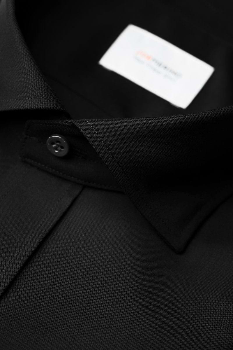 Joe Woven Shirt Extra Long Deep Black