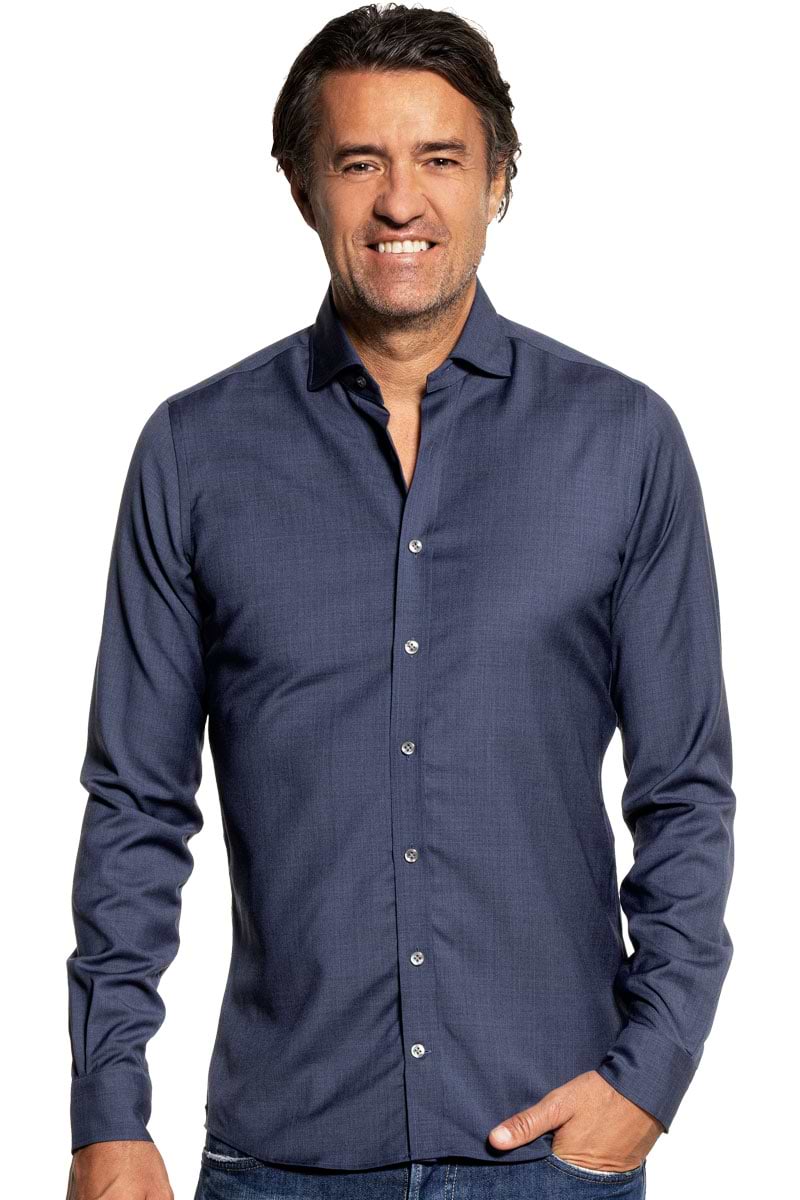 Joe Woven Shirt Denim Blue