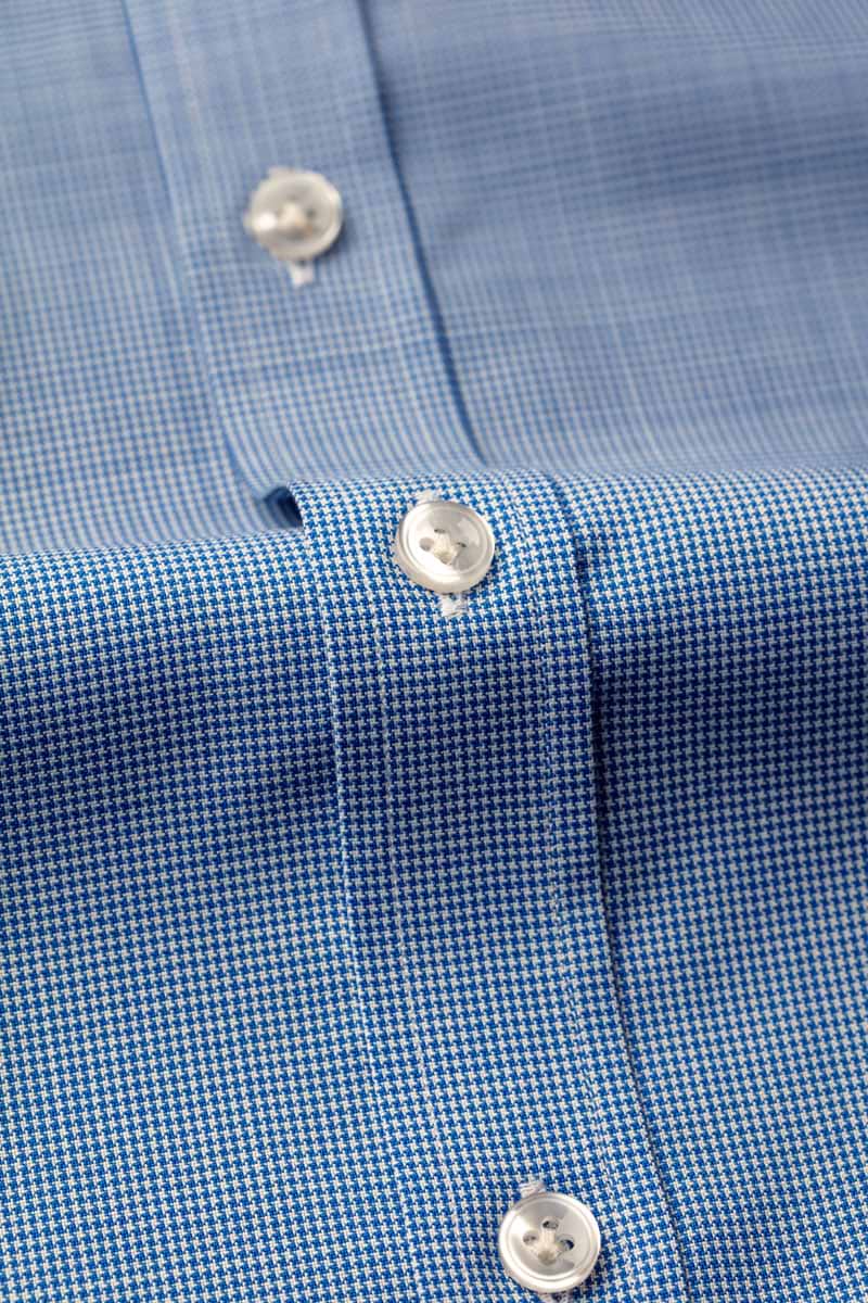 Joe Woven Shirt Houndstooth Jeans Blue