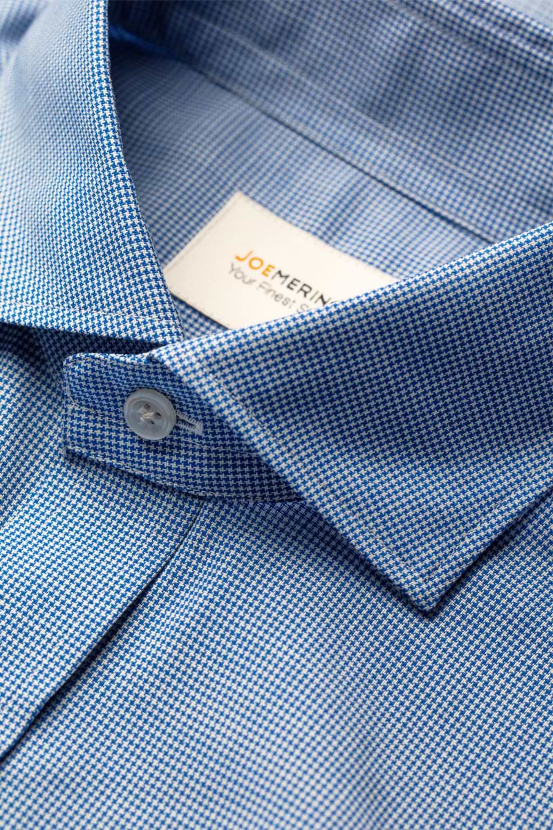 Joe Woven Shirt Houndstooth Jeans Blue