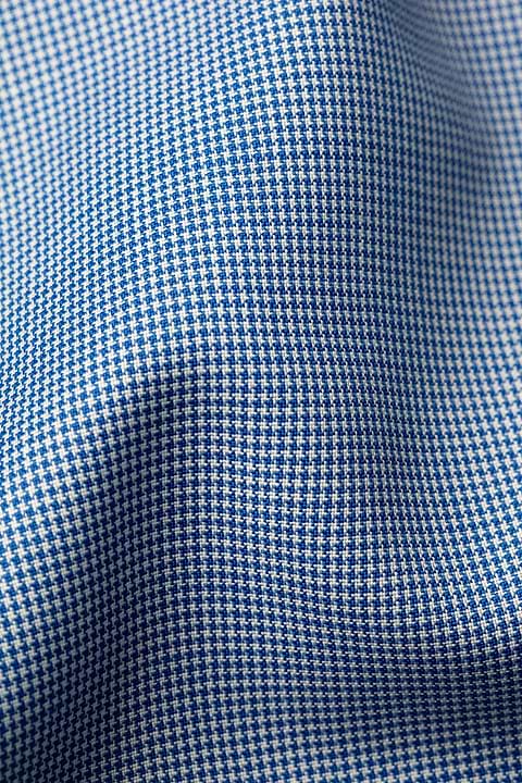 Joe Woven Shirt Houndstooth Jeans Blue - Base Image