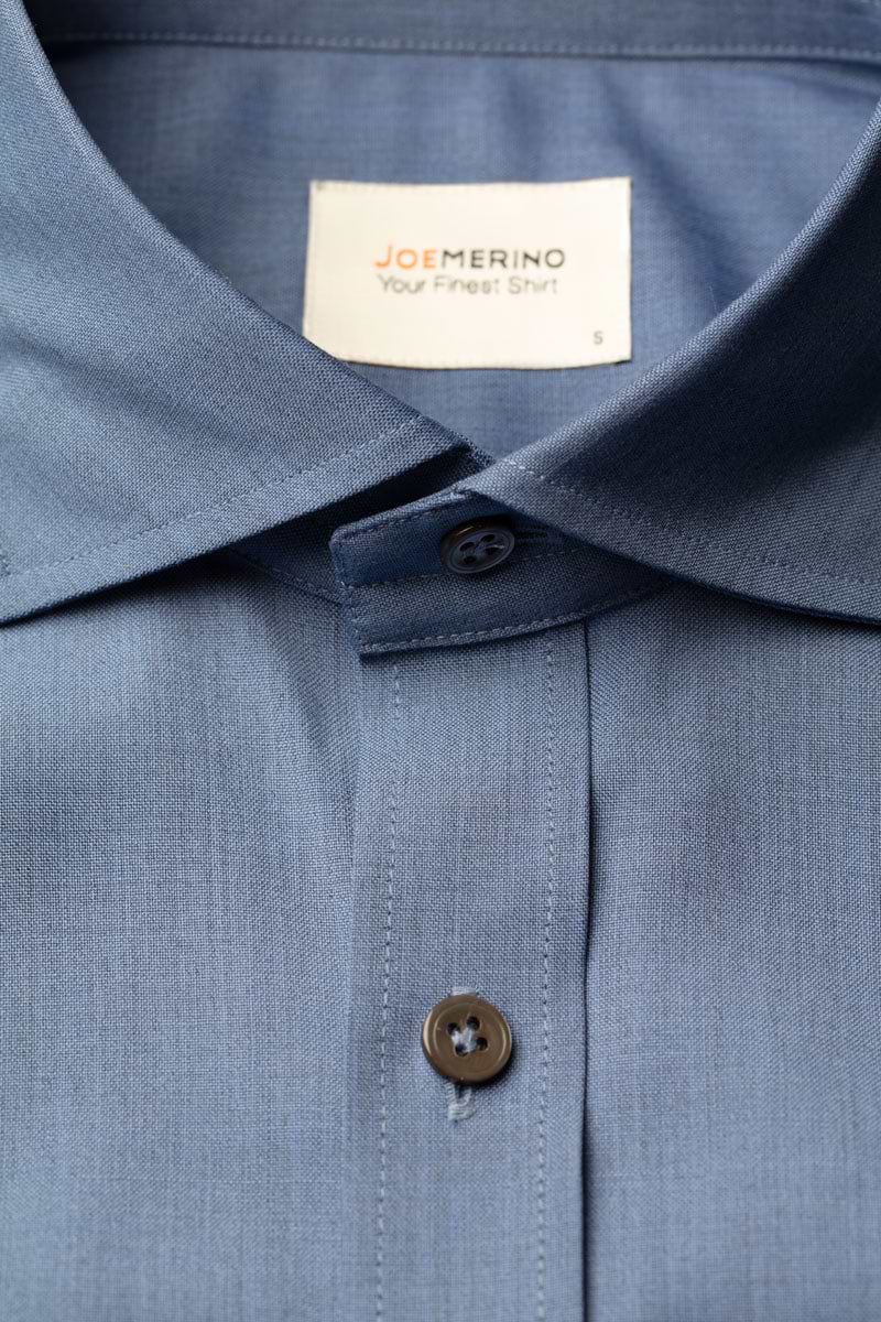 Joe Woven Shirt Light Denim Blue