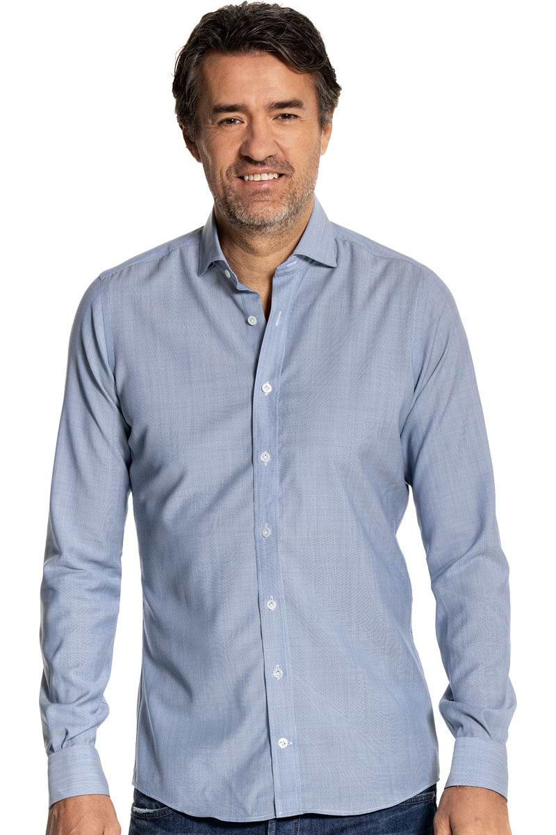 Joe Woven Shirt Mixed Stripes Blue