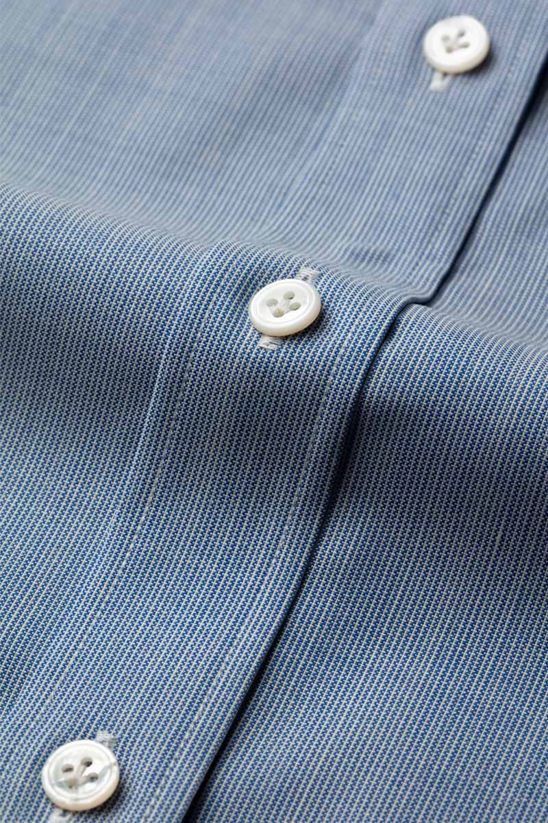 Joe Woven Shirt Mixed Stripes Blue