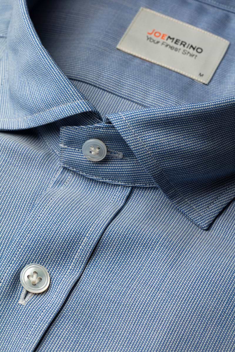 Joe Woven Shirt Mixed Stripes Blue