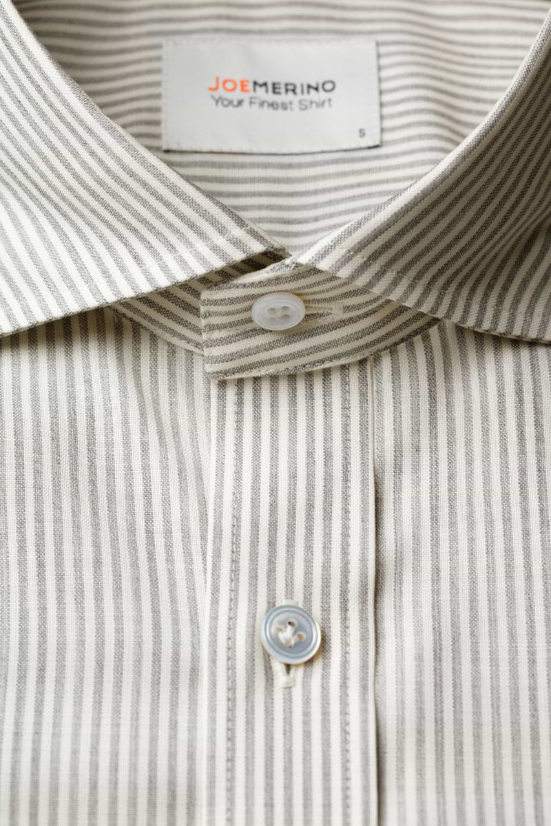 Joe Woven Shirt Stripe Grey