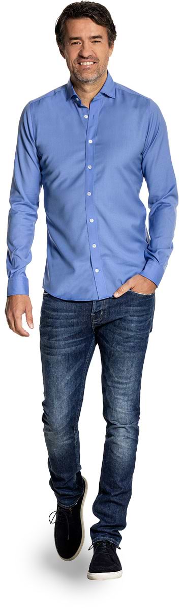 Joe Woven Shirt Valencia Blue