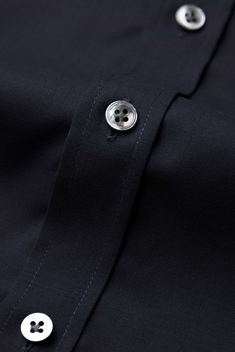 Joe Woven Shirt Extra Long Very Dark Navy 
