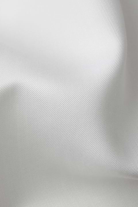 Joe Woven Shirt Extra Long Wool White - Base Image