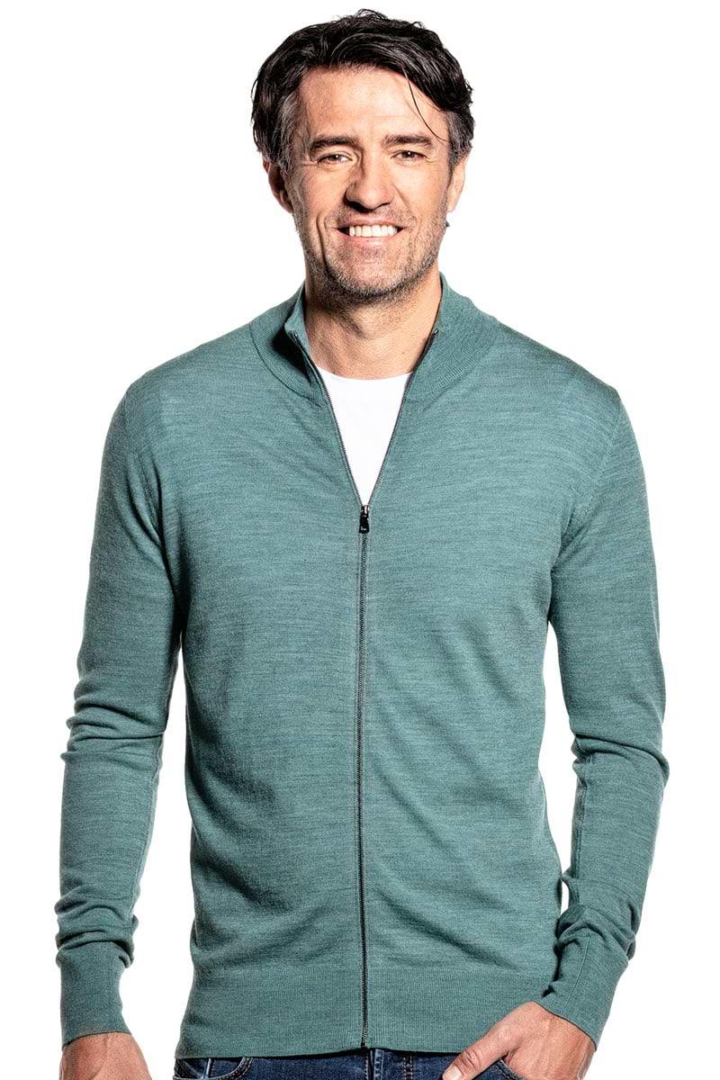 Joe Riva Cardigan Zip Cloud Forest 