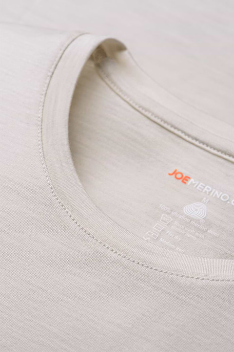 Shirt Long Sleeve Sand White - Base Image