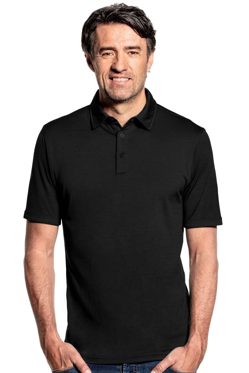 Shirt Polo Short Sleeve Deep Black