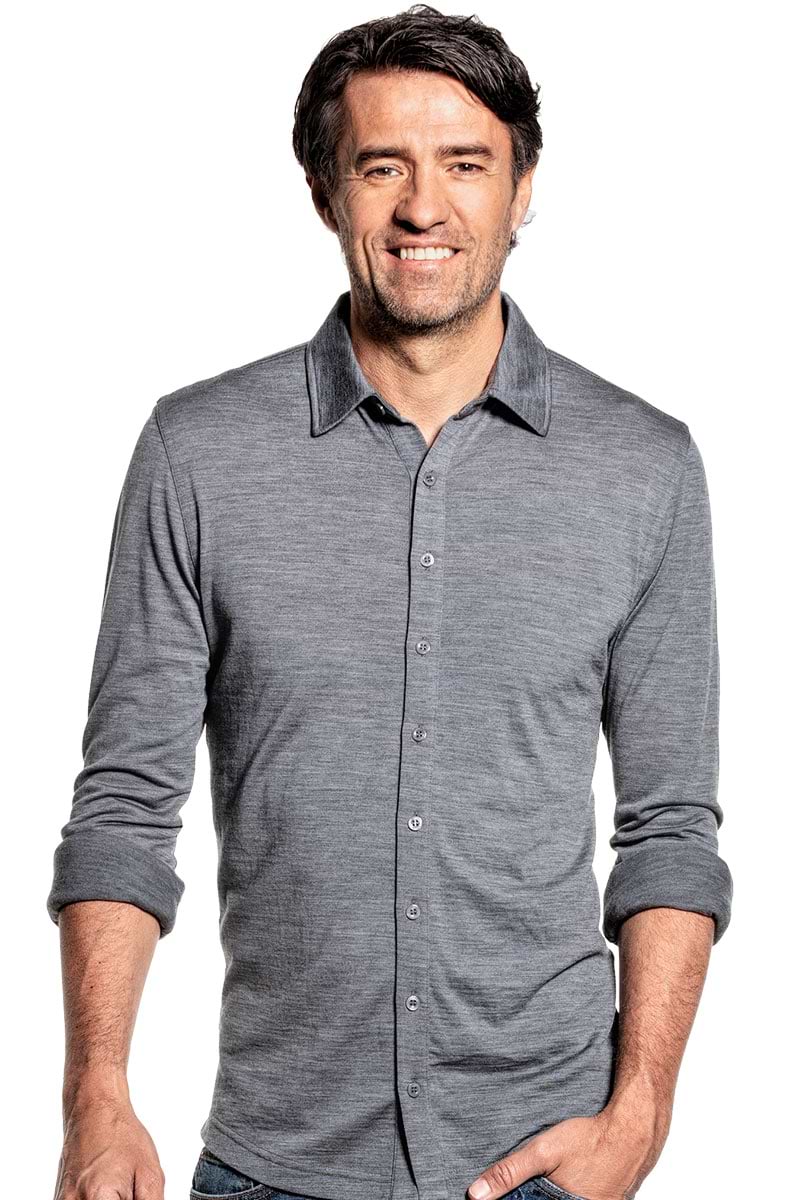 Joe Shirt Button Up Harvard Grey