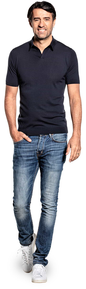 Riva Short Sleeve Blue Grey