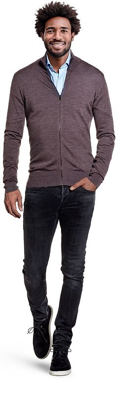 Joe Riva Cardigan Zip Interesting